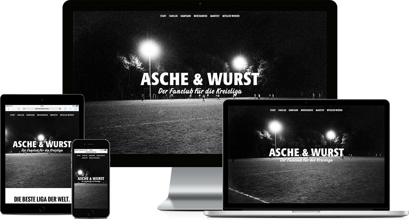 Asche und Wurst Responsive Webdesign