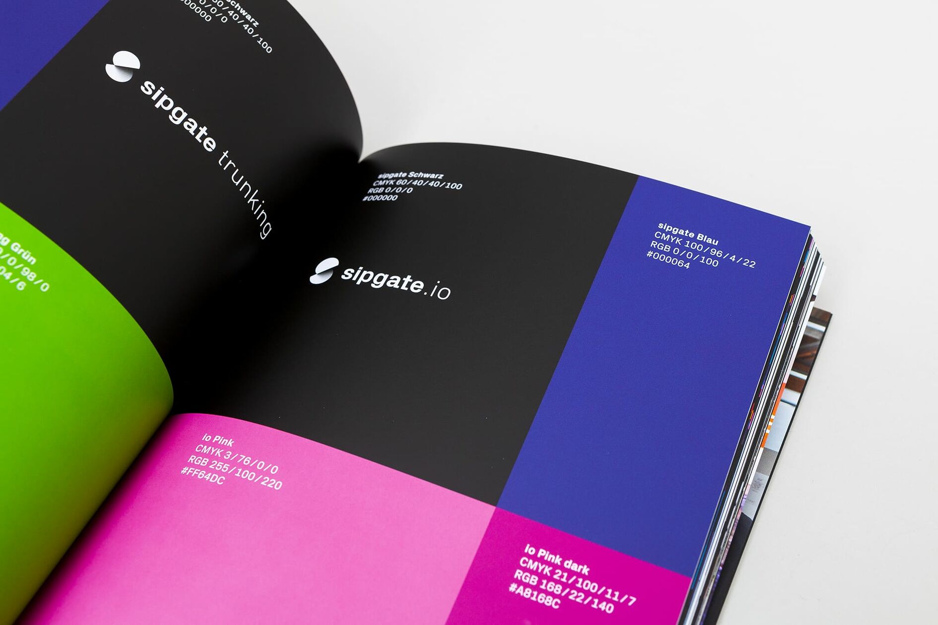 sipgate Brandbook Farben