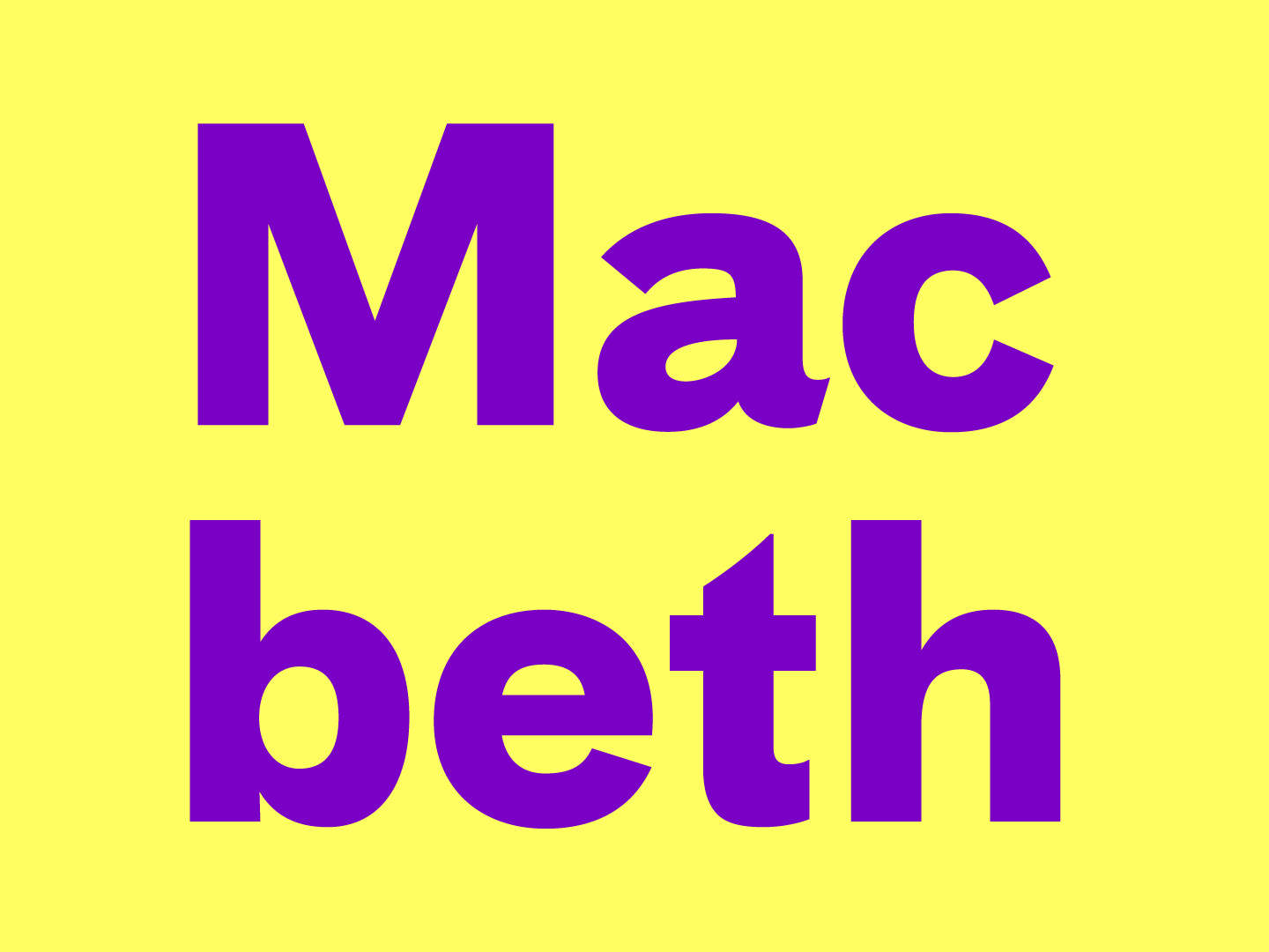 Macbeth Banner