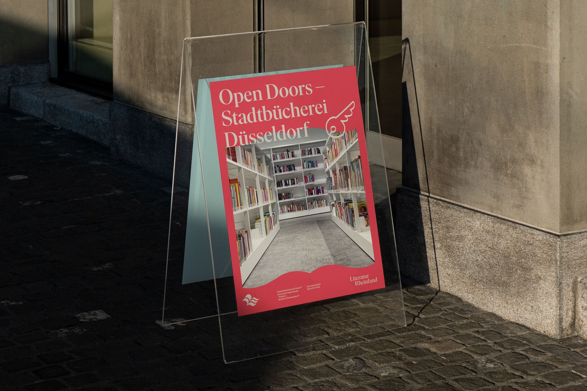Literatur Rheinland Plakat Bücherei