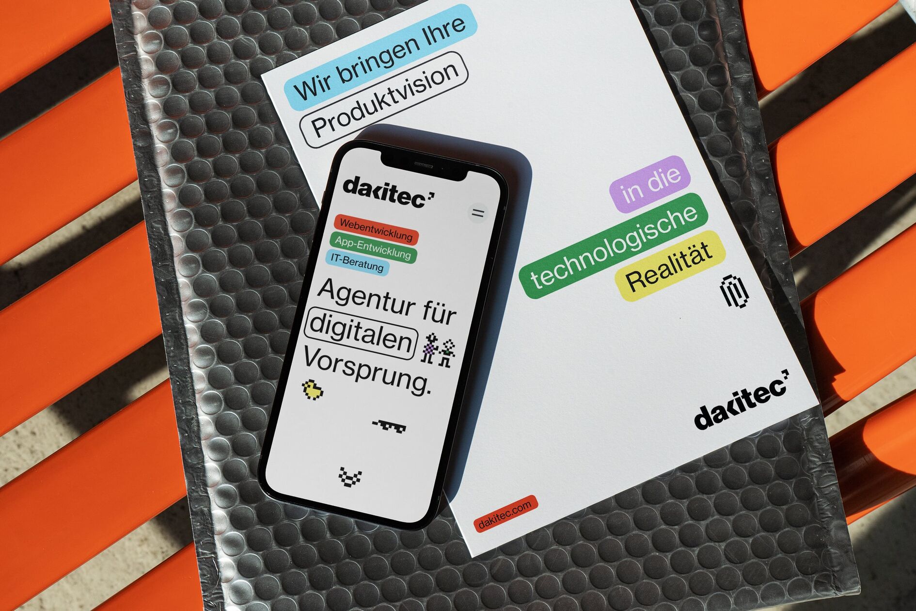 Dakitec Iphone Startseite und Map
