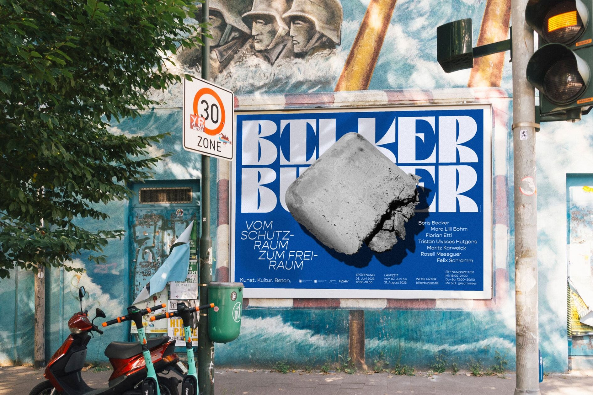 Bilker Bunker Billboard Ausstellung